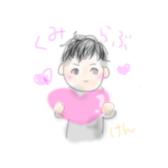 [LINEスタンプ] ♡くいしん坊コンビ♡