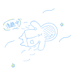 [LINEスタンプ] 宇宙服のパーカーを着た ジュンソ