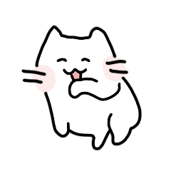 [LINEスタンプ] かわいい、しろねこさまの画像（メイン）