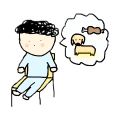 [LINEスタンプ] もじゃ君VSいぬ