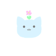 [LINEスタンプ] あおいねこ。