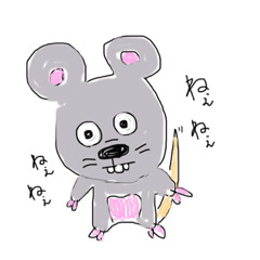 [LINEスタンプ] ねずみくんさん