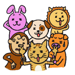 [LINEスタンプ] ちょっとシュールな動物さん達の画像（メイン）