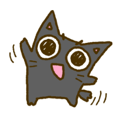 [LINEスタンプ] 黒猫のクロネ