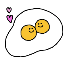 [LINEスタンプ] 愛情たっぷりの目玉焼き。