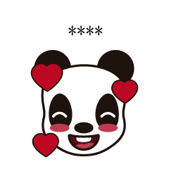 [LINEスタンプ] 愛のパンダ