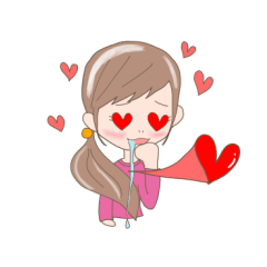 [LINEスタンプ] 毎日使える【リアクションガール】