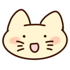 [LINEスタンプ] お顔で伝えるカラーねこ
