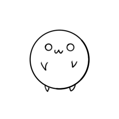 [LINEスタンプ] 白い生物のスタンプ