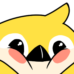 [LINEスタンプ] 早起きの ダルマエナガ