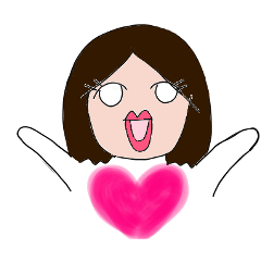 [LINEスタンプ] おでこ三角ちゃん