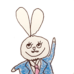 [LINEスタンプ] ウサ係長