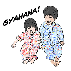 [LINEスタンプ] ちびあす と ちびよち のすたんぷ