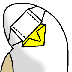 [LINEスタンプ] 謎の生き物 〜鳥？人間？〜 vol.4の画像（メイン）