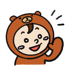 [LINEスタンプ] アニマルきぐるみちゃんの画像（メイン）