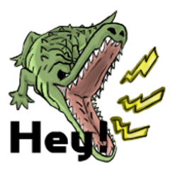 [LINEスタンプ] 誇張された動物達