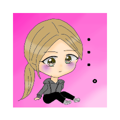[LINEスタンプ] 単純に使える女の子スタンプ