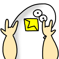 [LINEスタンプ] 謎の生き物 〜鳥？人間？〜 vol.5