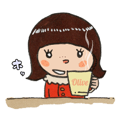 [LINEスタンプ] そばかすオリーブガール
