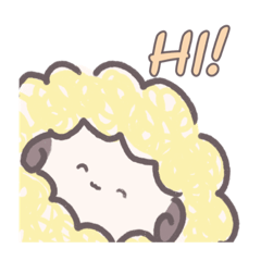 [LINEスタンプ] ふわふわひつじちゃんず