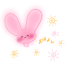 [LINEスタンプ] ふわふわ♡まめうさちゃん