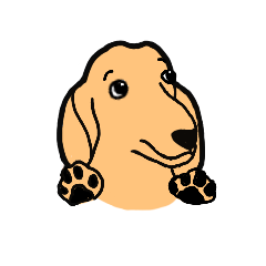 [LINEスタンプ] 可愛い犬 ダックスフンドのLINEスタンプの画像（メイン）