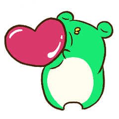 [LINEスタンプ] けろぴょいとハシビロくん