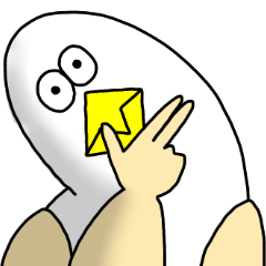 [LINEスタンプ] 謎の生き物 〜鳥？人間？〜 6