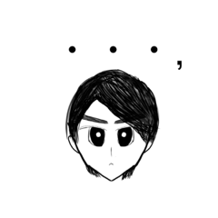 [LINEスタンプ] 無口くん