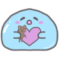 [LINEスタンプ] 水の妖精 プルルちゃん日常会話スタンプ