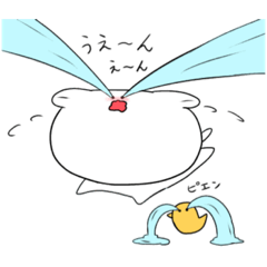 [LINEスタンプ] しろねこ と ひよこ！！