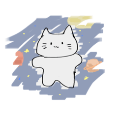 [LINEスタンプ] 変わったネコ