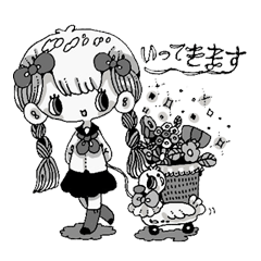 [LINEスタンプ] モノクロファンシー