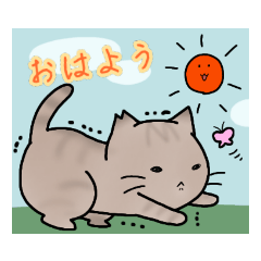 [LINEスタンプ] 近所のねこちゃんズ