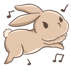 [LINEスタンプ] うさぎのキモチ。