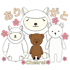 [LINEスタンプ] もふもふなみなさん