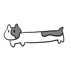 [LINEスタンプ] 長い牛のスタンプ