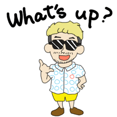 [LINEスタンプ] 世界を飛び回る英語講師-Neo-