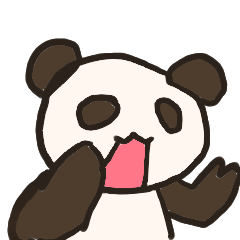 [LINEスタンプ] 生活するパンダ