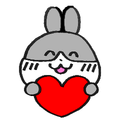 [LINEスタンプ] うさぎのまん丸くん 2