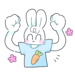 [LINEスタンプ] 限界うさぴょん