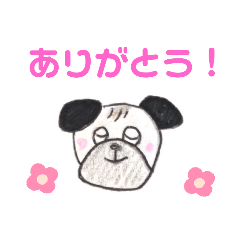 [LINEスタンプ] パグ子ちゃん