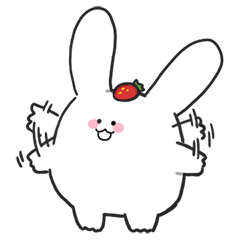 [LINEスタンプ] ふわふわアンゴラウサギベリー fetchpriority=high