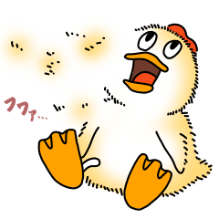 [LINEスタンプ] 今にも消えそうなトリ