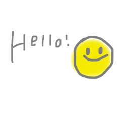 [LINEスタンプ] 英語で簡単に挨拶 にこちゃん