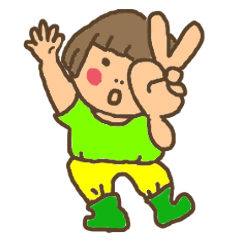 [LINEスタンプ] おかっぱだよん