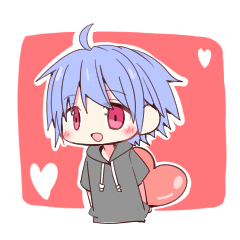 [LINEスタンプ] 天使級に可愛い青髪少年