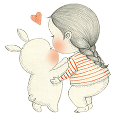 [LINEスタンプ] 長いまつげの友達 2