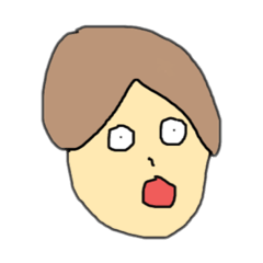 [LINEスタンプ] おどろいた人たちの顔