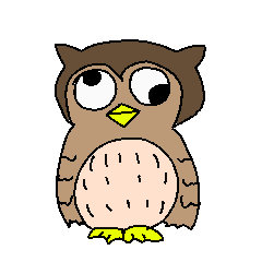 [LINEスタンプ] なんか目の方向がおかしいフクロウたち